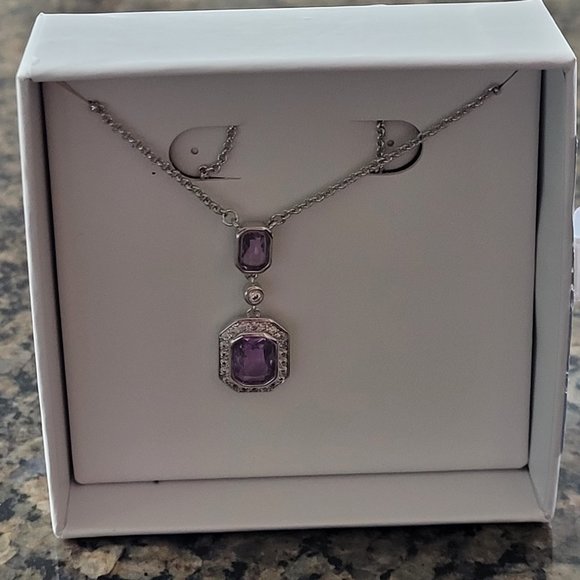 Bomb Party Jewelry - Bomb Party RBP2713 Lab Created Light Amethyst Necklace